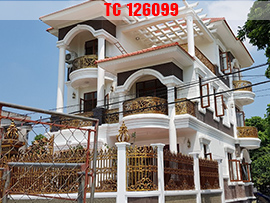 Ngắm nhìn hình ảnh thực tế thi công biệt thự 3 tầng 6 phòng ngủ tân cổ điển đẹp TC126099